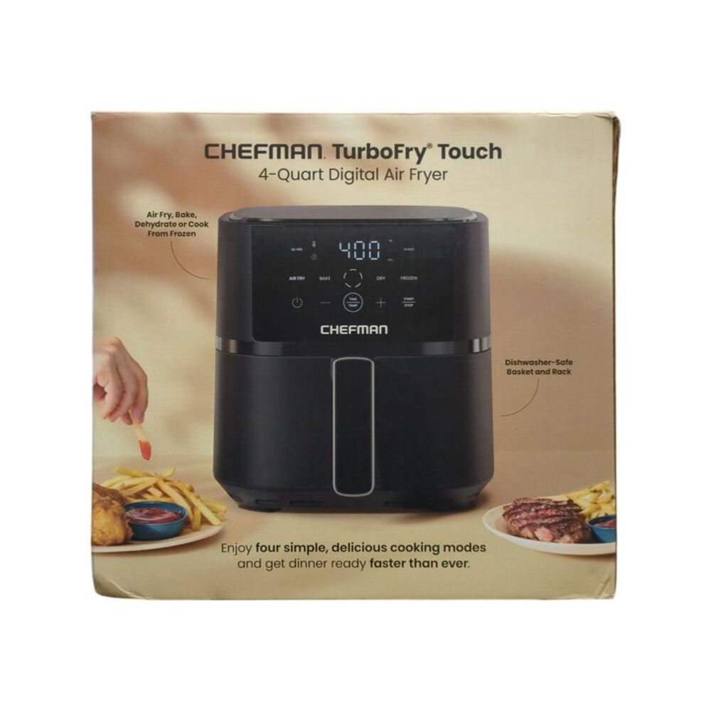 Chefman 4-Quart TurboFry Air Fryer, 4 Cooking Functions